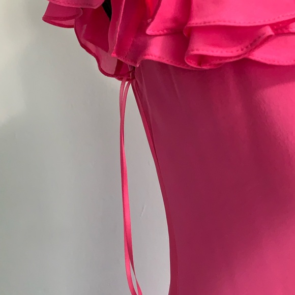 NWT Elegant Pink Ruffle Dress - Picture 4 of 15
